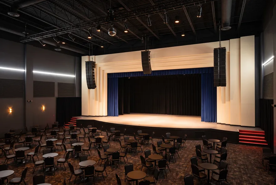 Empty Show Lounge stage at Casino Regina